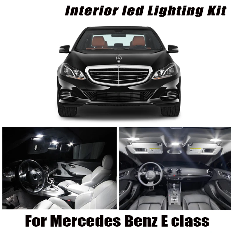 

100% White Error Free LED Bulb Interior Dome Map Light Kit For 1995-2015 Mercedes Benz E class W210 W211 W212 S210 S211 S212