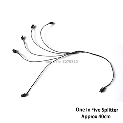 1pcs EL accessories EL Splitter EL Extension Wire for EL Wire Glow  Supplies One in two Splitter