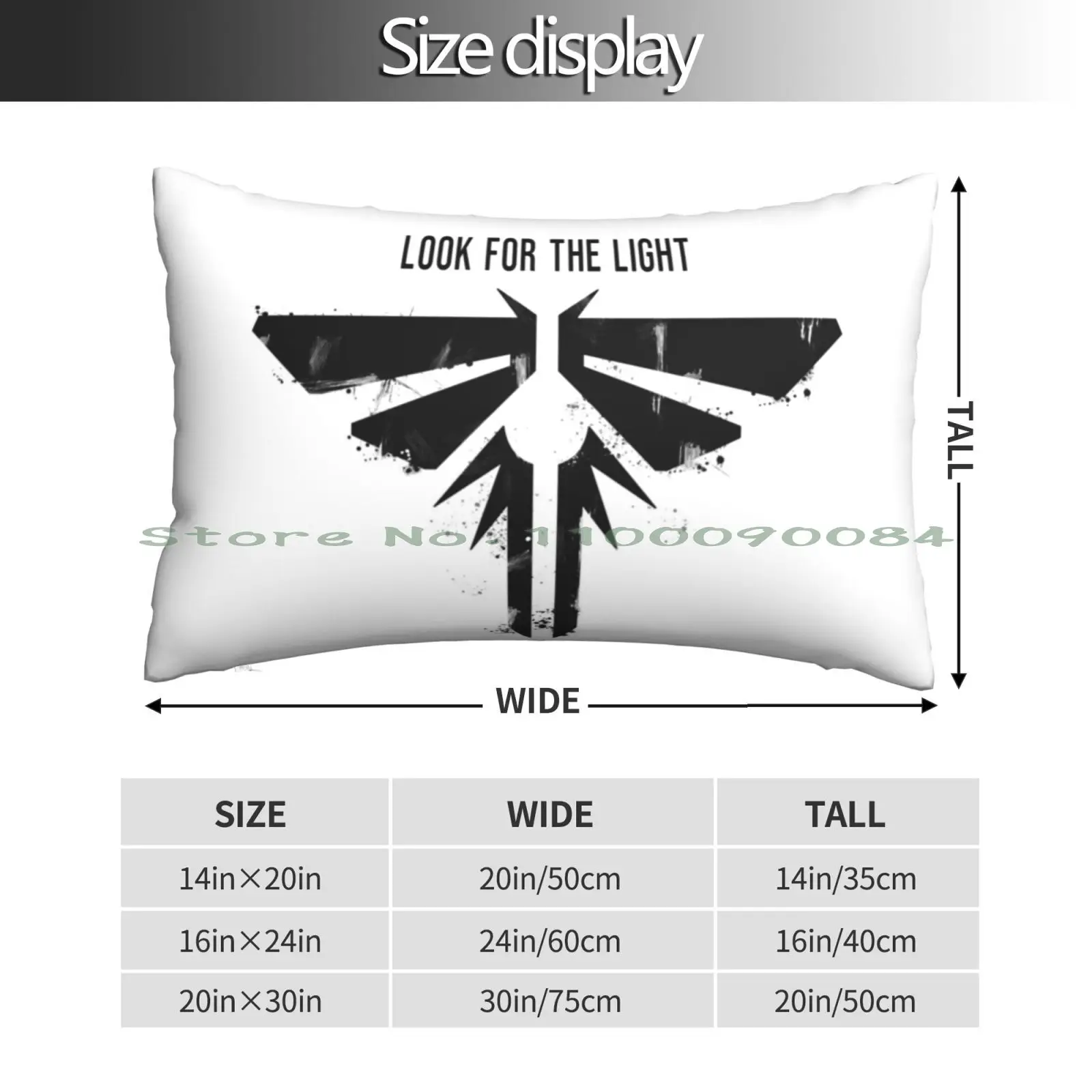 Look For The Light Pillow Case 20x30 50*75 Sofa Bedroom Apocalypse Joel And Ellie The Last Of Us Firefly Games Look For The