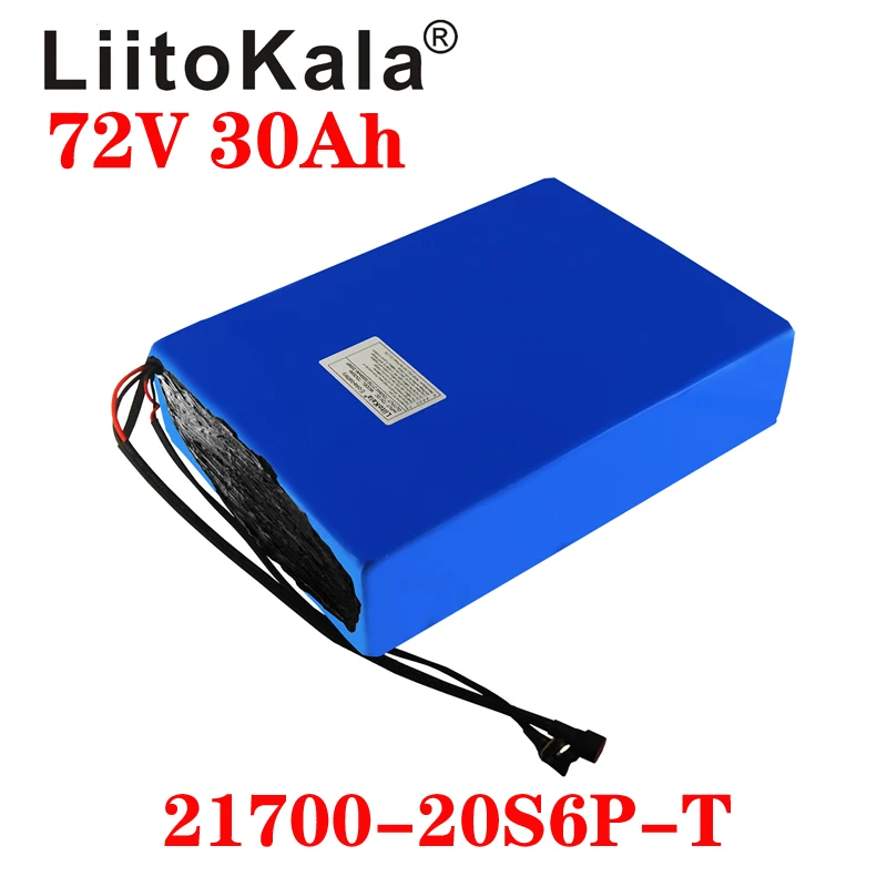 LiitoKala 20S 72V 20Ah 30Ah 40Ah 50Ah electric bike battery 21700 5000mAh cell   scooter lithium  with BMS