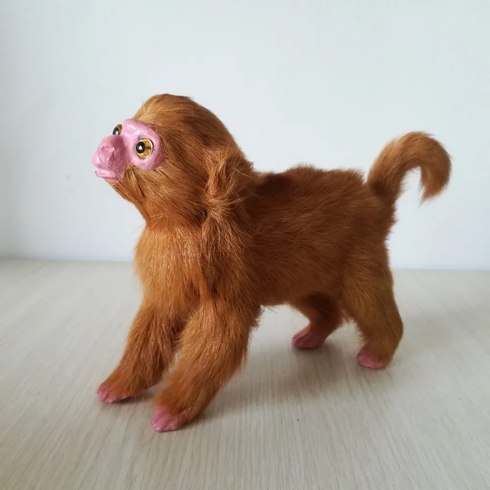 cute real life monkey model plastic&furs simulation monkey gift about 17x13cm xf2677