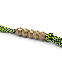 5pcs Small Brass Beads Umbrella Rope Cord Pendant Paracord Bead Flashlight Tail Bead