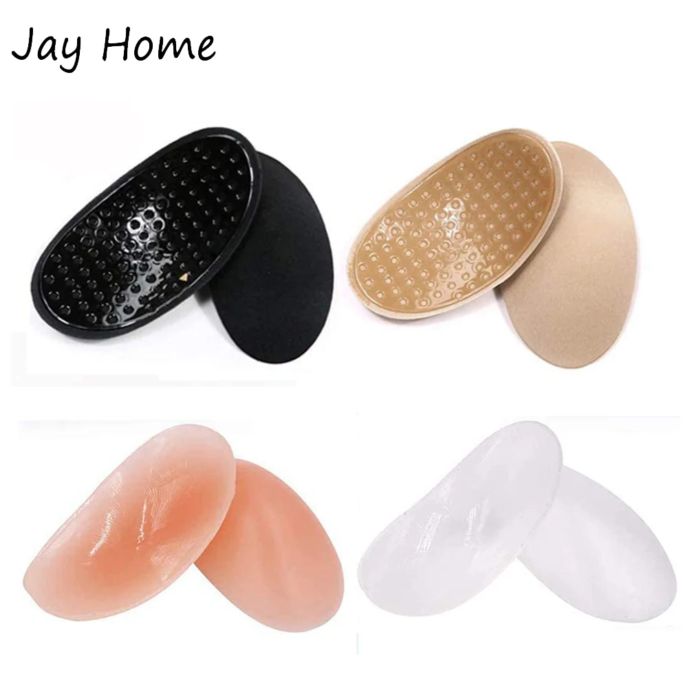 1Pair Invisible Shoulder Pad Detachable Breathable Silicone Shoulder Pad Anti-Skid Adhesive Sticky Pad for Women Men