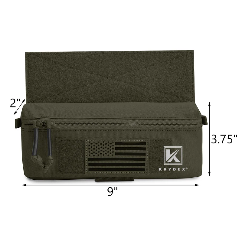 KRYDEX-Mini bolsa colgante Ranger Green, riñonera de almacenamiento de herramientas tácticas para JPC, CPC, LBT, portador de placa, MK3, MK4, aparejo de pecho