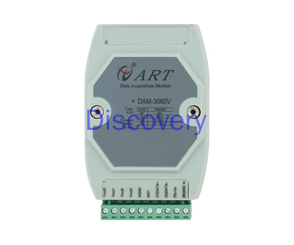 4 Analog Output 4-20mA/0-10V Voltage and Current Output Module DAM3060CV