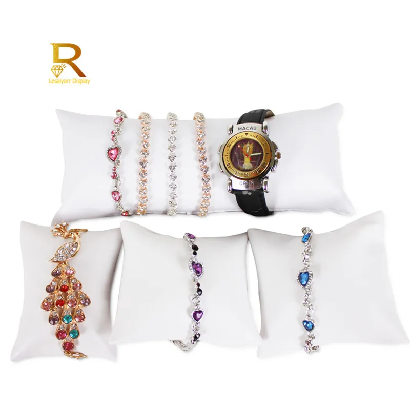 وسائد عرض المجوهرات المخملية المتينة ، علبة ساعة سوار اللؤلؤ ، حامل ساعة اليد الخلخال الإسورة ، منظم العداد ، بيع بالجملة