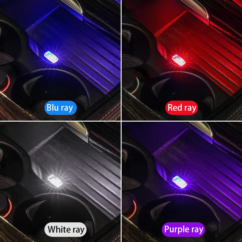 Car Styling USB atmosfera lampka LED łatwy montaż dla volkswagena VW Golf 4 6 7 GTI Tiguan Passat B5 B6 CC Jetta Polo