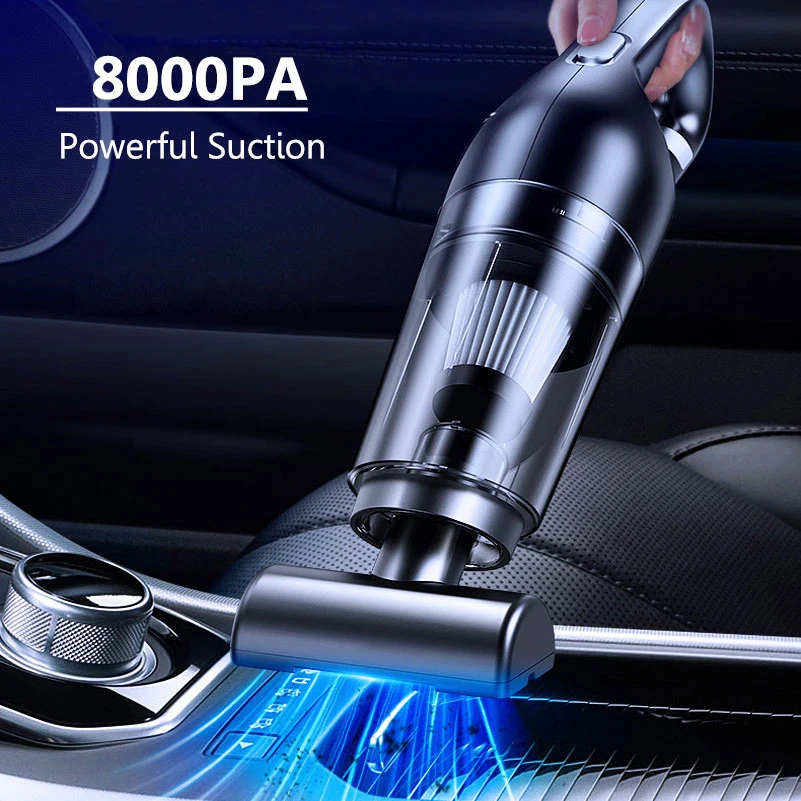 Cordless Handheld Vacuum Cleaner 8000Pa USB Rechargeable Portable Wireless Vacuum Cleaner for Home Office Car Cleaning