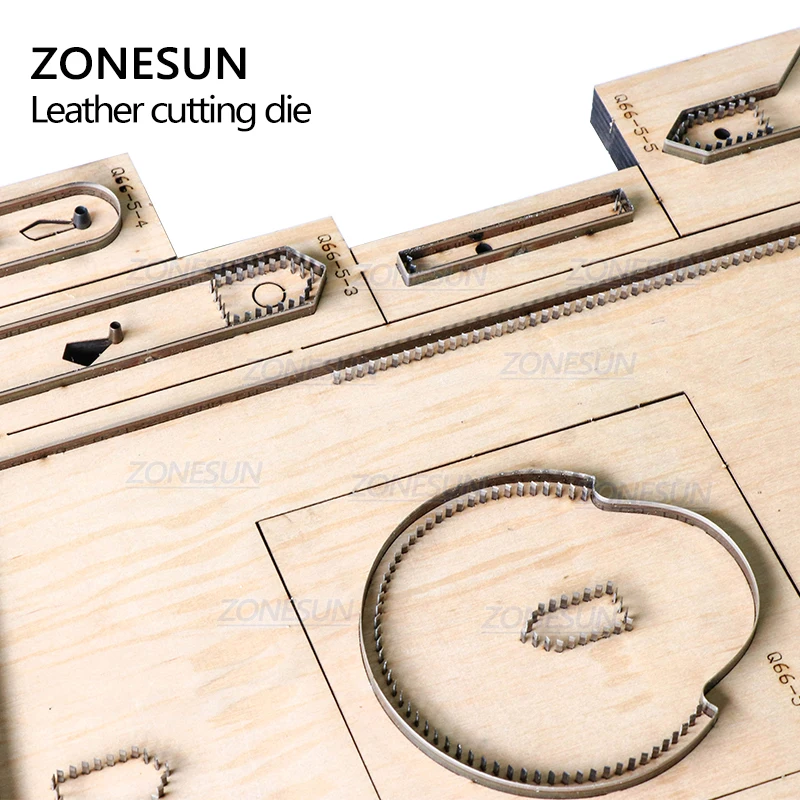 ZONESUN Cylinder Bag Leather Cutting Die Custom Cross-body bag Punching Tool Bag Steel Rule Die Small Wallet Cutter Die Cuts