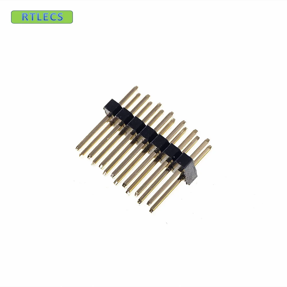 1000pcs 2x7 P 14 pin 1.27mm Pitch Pin Header Male Dual Row Male Straight Gold flash Rohs Reach double rows pitch 1.27