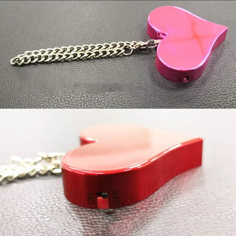 130DB Persoonlijke Alarm Aanval Alarm Hart Vorm Personal Security Alarm Sleutelhanger Emergency Self D Efense Sirene
