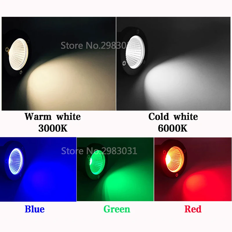 1W 3W LED Garden Lighting Outdoor Spike Lawn Lamp Waterproof Lighting Led Light Garden Path Spotlights AC110V 220V DC12V