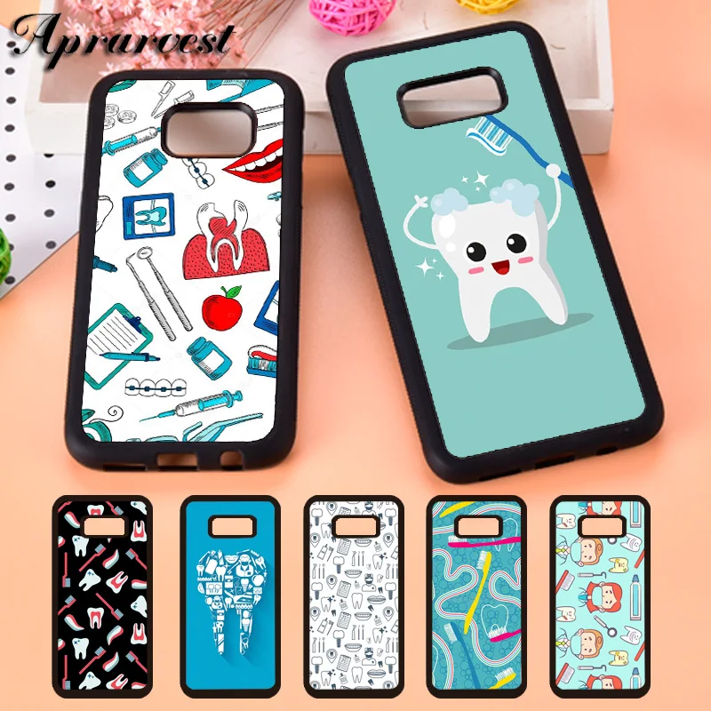 Aprarvest Dentist Tooth Dental Hygienist Phone Case Cover For Samsung S5 S6 S7 edge S8 S9 Plus S10 lite S10E Note 5 8 9 10 Plus