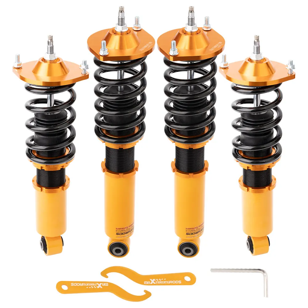 24 Level Adjustable Damper Coilovers Suspension Struts for Mazda Miata Roadster MX5 MX-5 1989-2005