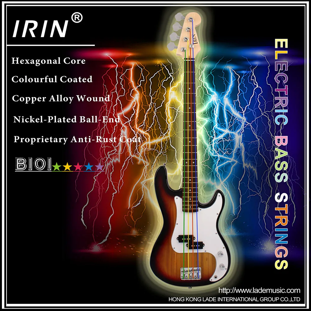 4 pces baixo elétrico cordas hexagonais núcleo de aço liga de cobre enrolado cordas coloridas 4 cordas baixo elétrico peças & acessórios