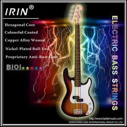 4Pcs Electric Bass Strings Hexagonal Steel Core Copper Alloy Wound Colorful Strings 4-String Electric Bass Parts & Accessories