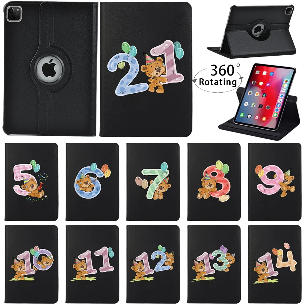 Tablet Case Fashion Print 360 Degree Rotating Flip Leather Stand Case for Apple IPad Pro 9.7