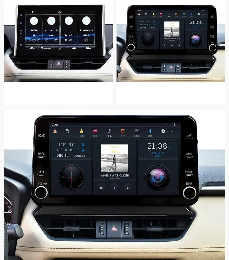 

Car Multimedia player For Toyota VELANDA RAV4 RAV-4 2019 2020 Android 9 64GB Car GPS Navigation Headunit Auto Radio