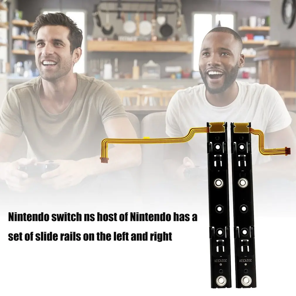 Original Repart Part Right and left Slide rail With Flex Cable Fix Part For Nintendo Switch Console NS rebuild track