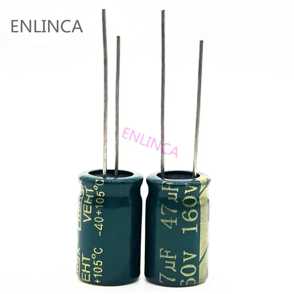 30pcs/lot S84 160v 47UF aluminum electrolytic capacitor size 10*17 47UF 20%