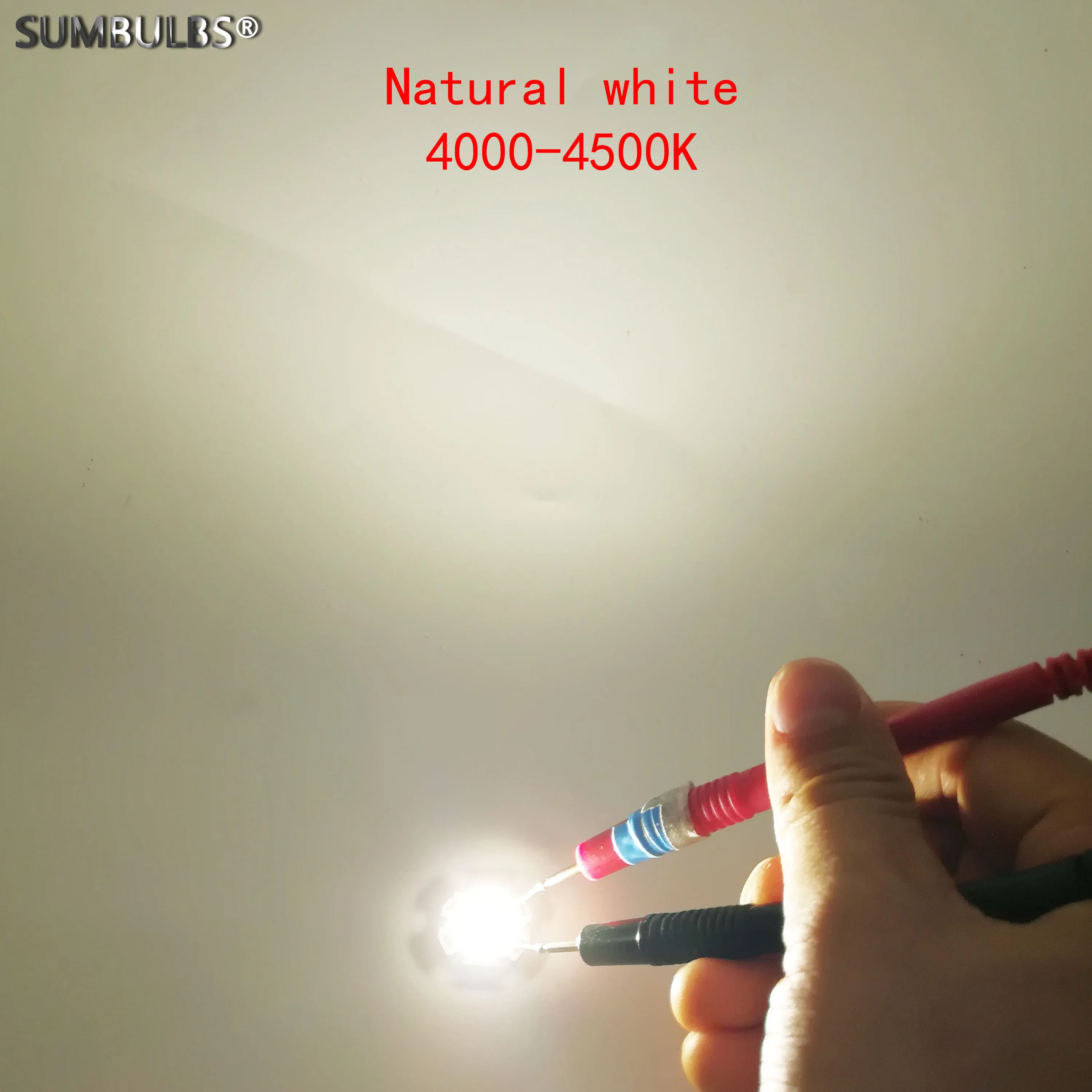 Imagem -05 - Sumbulbs 2820 3w 9v 300ma Round Cob Led Fonte de Luz 28 Milímetros Circular Quente Natural Branco Frio Led para Spotlight 10 Peças Lote