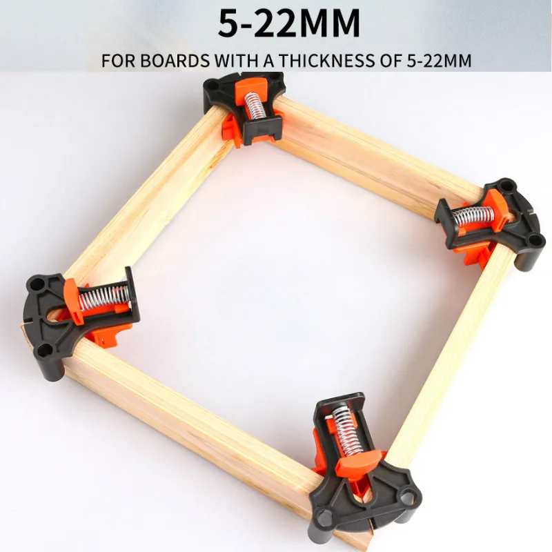 90 Graden Haakse Clamp Bevestiging Clips Fotolijst Hoek Klem Houtbewerking Hand Tool Positionering Armatuur Thuis Diy Tool