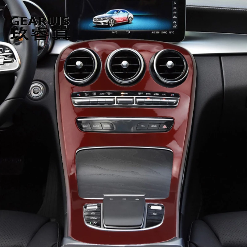 panneau-decoratif-pour-console-centrale-de-voiture-pour-mercedes-benz-classe-c-glc-x253-w205-accessoires-d'interieur