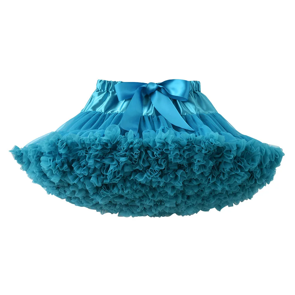 Girls Petti Tutu Skirt Ball Gown Children Clothing Dance Birthday Costume Party Wear Kids Tutu Skirt blue Many Colors availabe