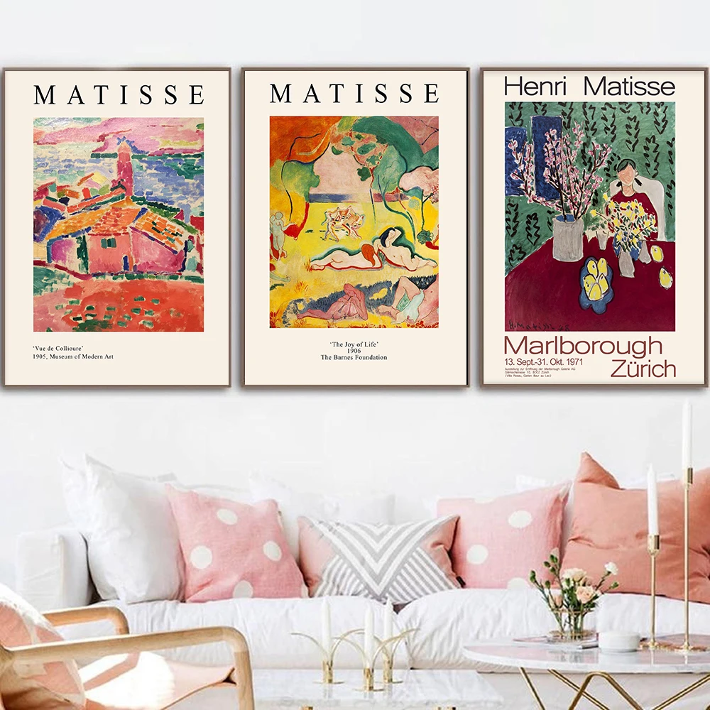 

Classic Matisse Abstract Figure Color Wall Art Canvas Painting Nordic Posters And Prints Wall Pictures For Living Room Decor