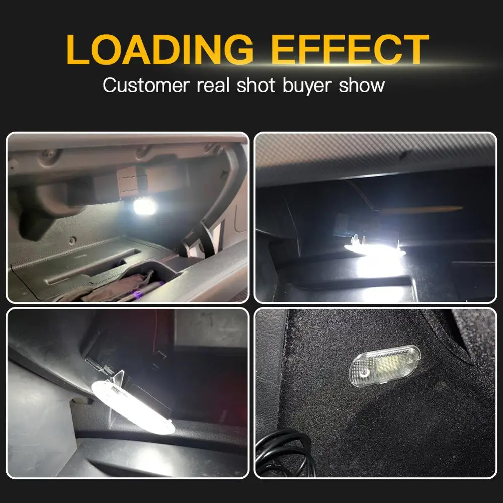 1pcs LED Car Glove Box Light Storage Compartment Light for VW Golf Mk4 Bora Touran Toua-reg Caddy For Skoda Fabia Octavia Superb