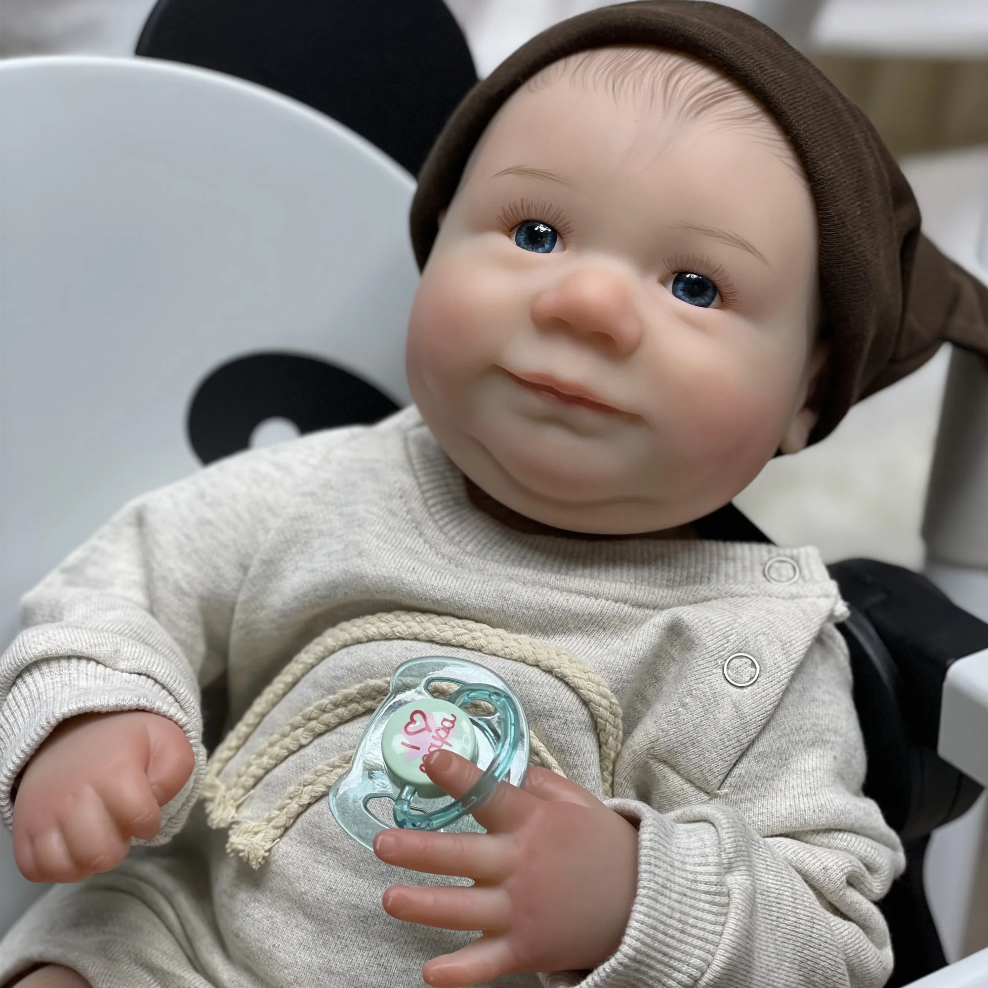 

22" Reborn Dolls Open Eyes Realistic Lifelike Real Bebe Reborn Toy For Children Boneca Renascida Brinquedo Bebe Para Crianças