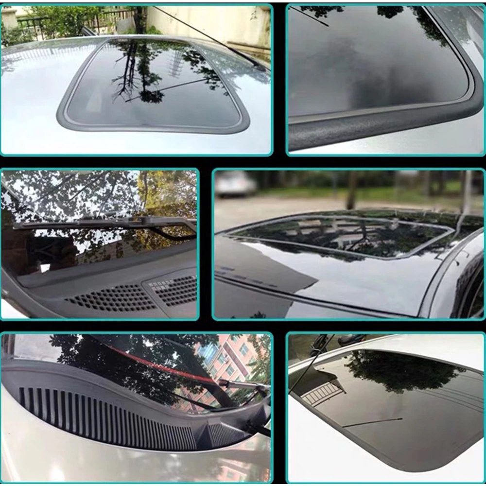 car door seal strip window sealing strip soundproof front and rear windshield roof water-proof rubber strip rainproof sunroof