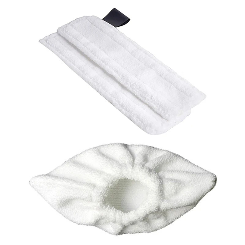 15Pcs 22x10cm Steam Cleaner Parts & 8PCS 34.5 x 12cm Floor Cloth Brush Head Cover