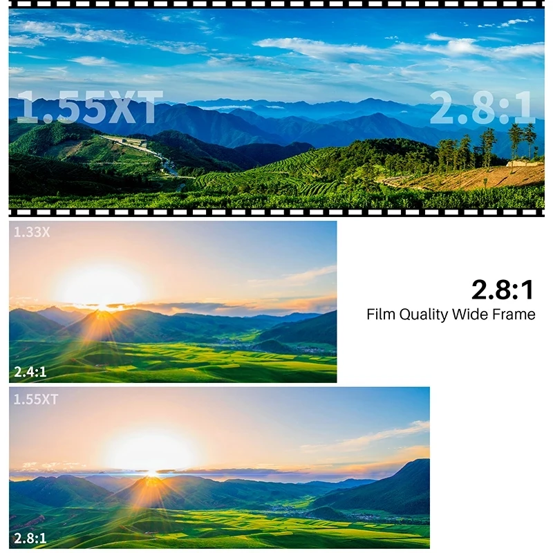 For Ulanzi 1.55XT Anamorphic Lens for iPhone 16 15 14 Samsung 1.55X Wide Screen Video Widescreen Slr Movie Videomaker Filmmaker