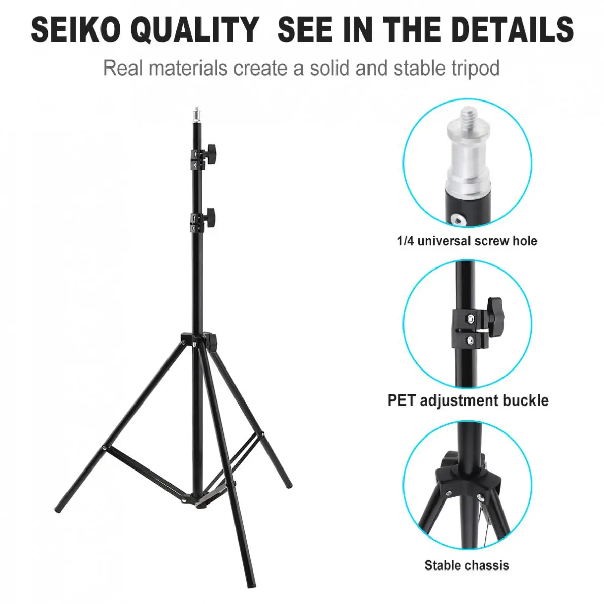 210cm Selfie Ring Fill Light Tripod Photography Light Stands Fit for Live / Photo / Studio / Video / Lighting Studio Kits