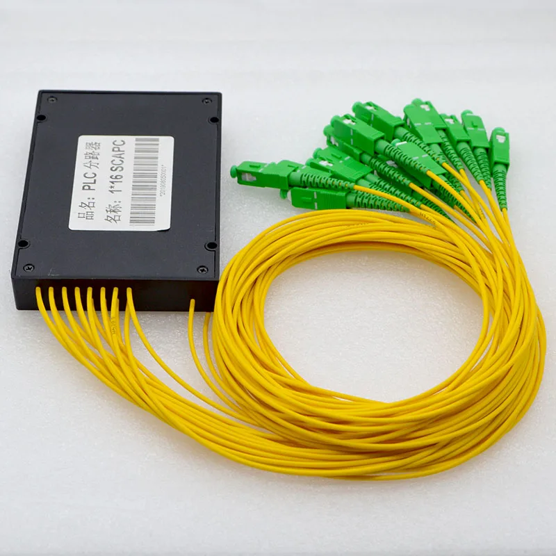 1pcs New SC/APC Pull Cone Fiber Optic Splitter 1* 16 PLC Box 1260~1650nm G657A1 Optic Fiber Splitter Special  Wholesale