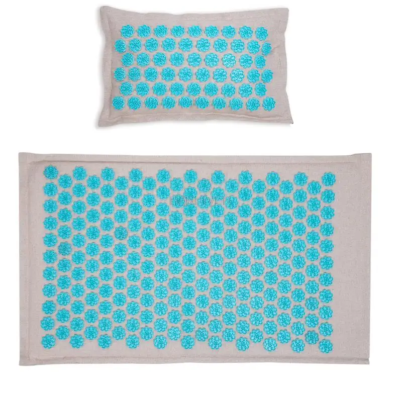 Acupressure Mat Massage Pillow Yoga mat Acupuncture Lotus Spike Cushion body back Massager Relieve Stress Pain