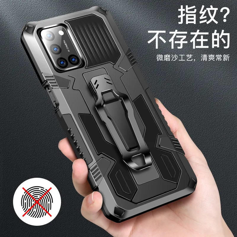 Armor Case For OPPO Realme 6 Shockproof Belt Clip Holster Cover for OPPO Realme 6 6i RMX2001 Realme6 Coque Funda