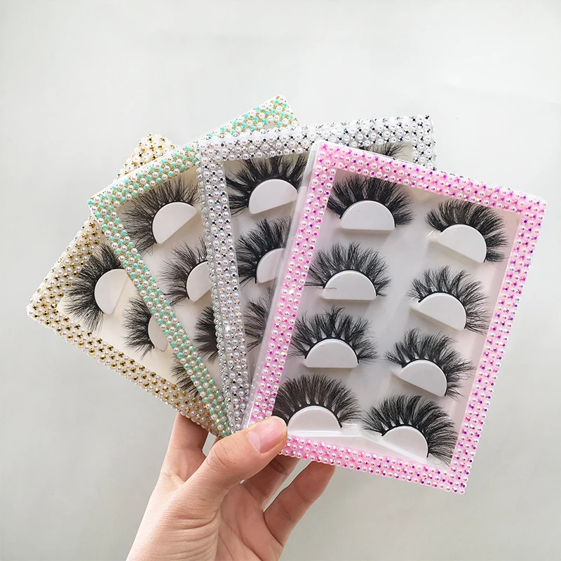 Lot de 4 paires de cils en vison naturel 3D, 15mm/18mm, accessoires de maquillage, vente en gros
