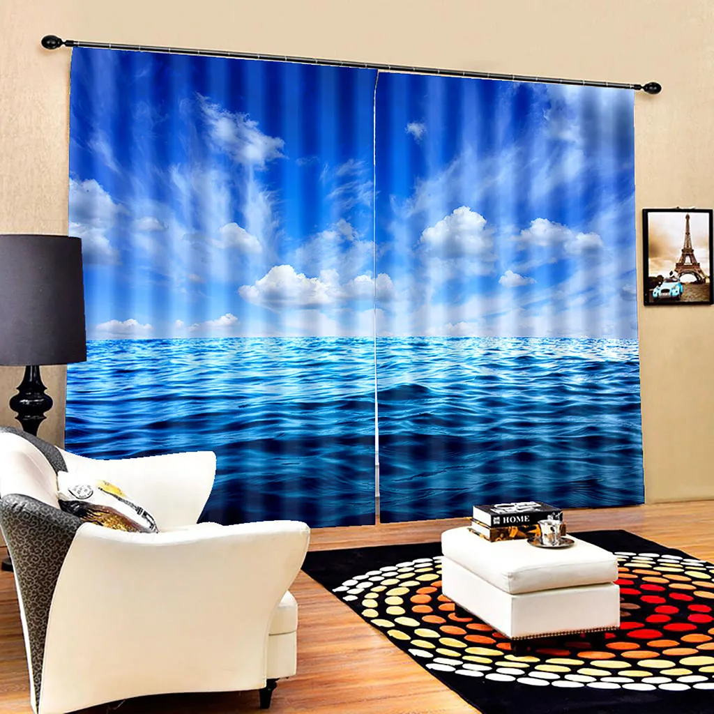 

modern wallpaper for living room nature scenery waterfall curtains 3D Window Curtains For Living Room Bedroom