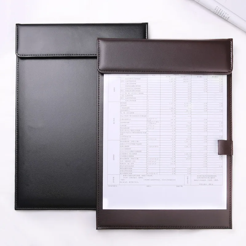 

Sharkbang Higher Quality PU Leather Business A4 File Folder Writing Board Clip Document Paper Organizer School Office Stationery