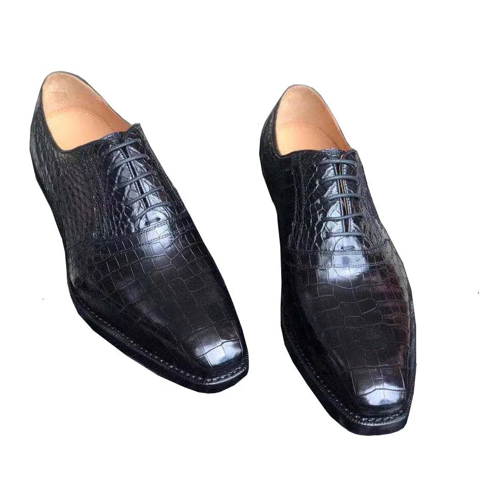 

hexiaofengdeedian new men dress shoes male fromal shoes crocodile leather shoe male shoes