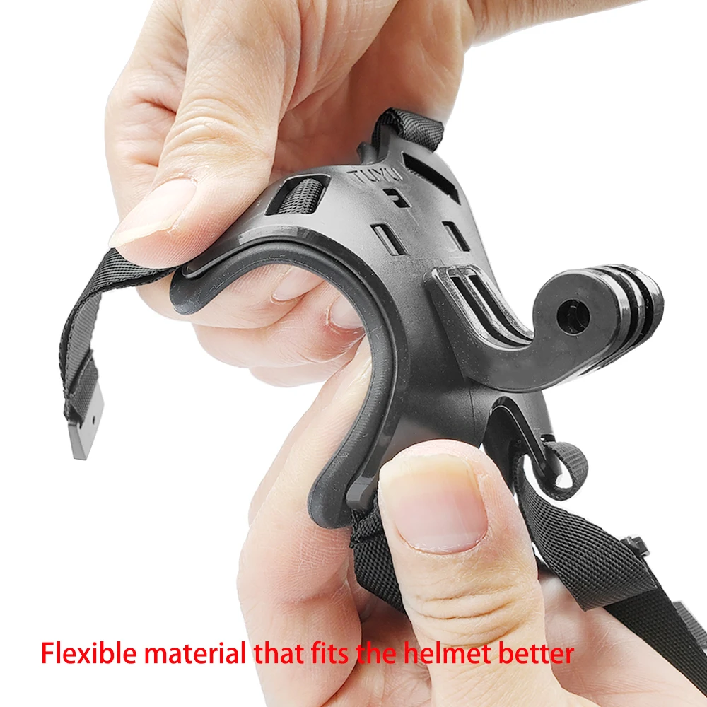 TUYU كامل الوجه خوذة الذقن جبل حامل ل GoPro ماكس بطل 9 8 7 6 5 SJCAM EKEN دراجة نارية خوذة الذقن حامل كاميرا الملحقات