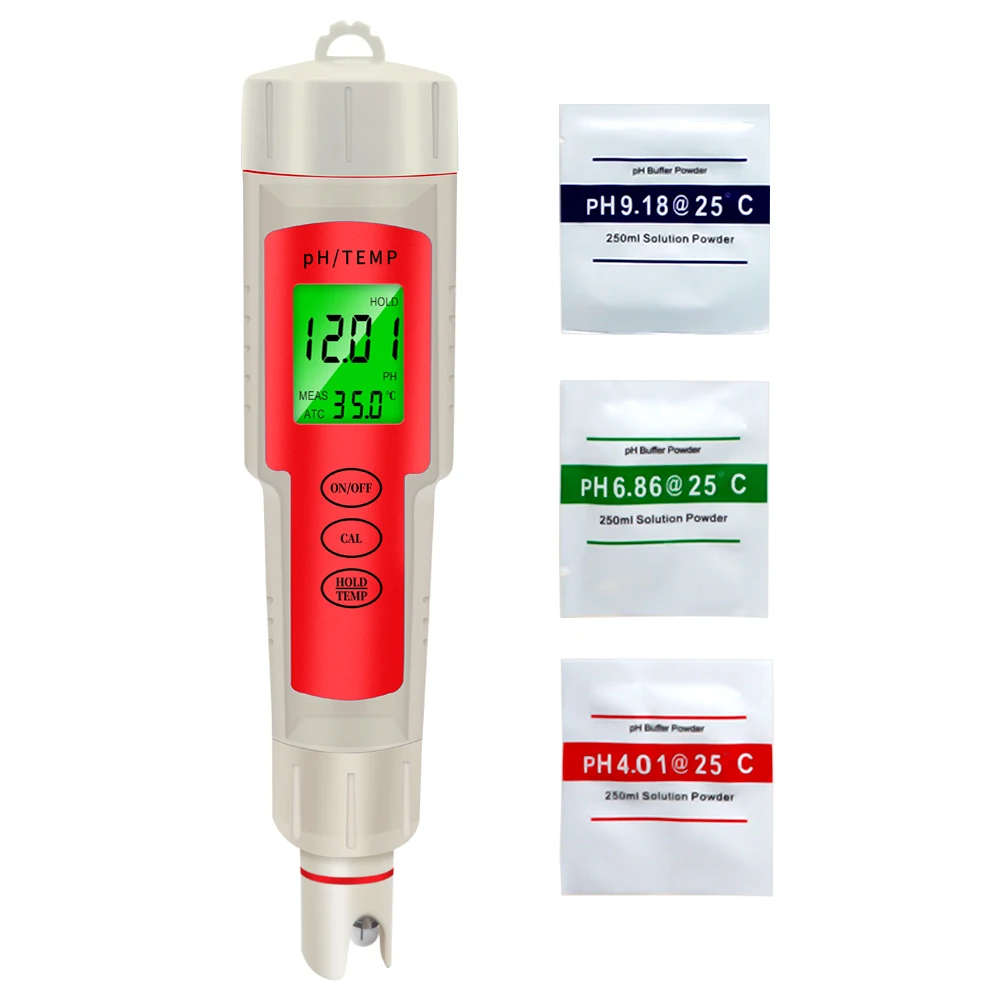 

PH-902 PH & Temper Meter PH Meter Digital Water Quality Monitor Tester for Pools Drinking Water Aquariums with backlight 40% off