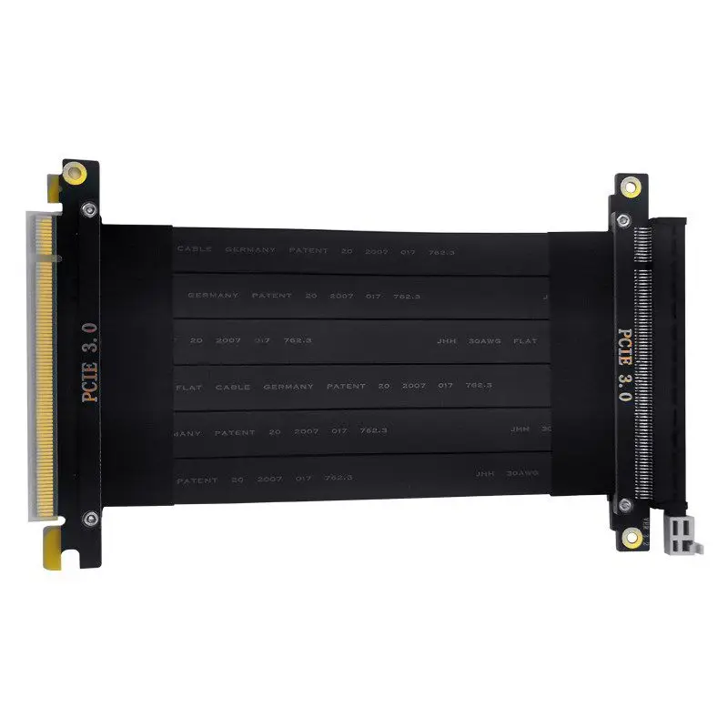 Высокоскоростной кабель PCIe Riser 3,0 X16, гибкий удлинитель GUP на 180 градусов для видеокарт, варианты длины 10–100 см