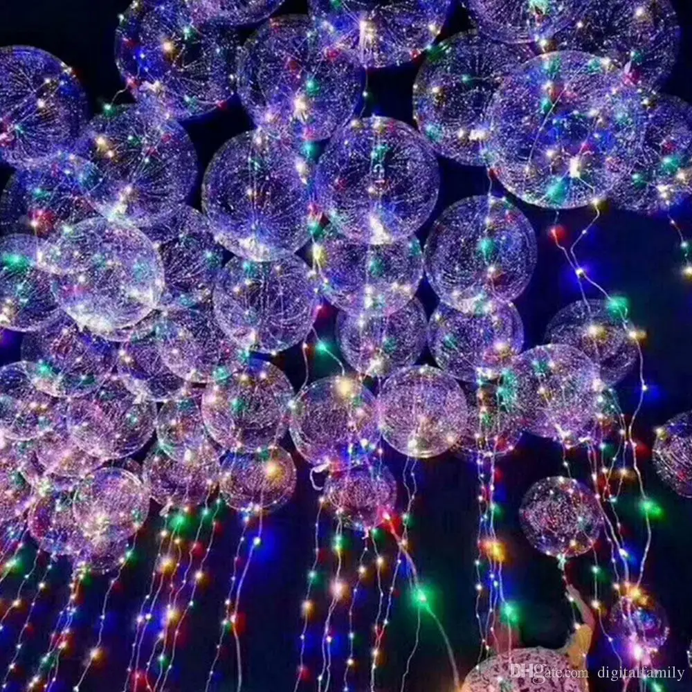 

New bobo ball wave led line string balloon light with battery for Christmas Halloween Wedding Party home Decor