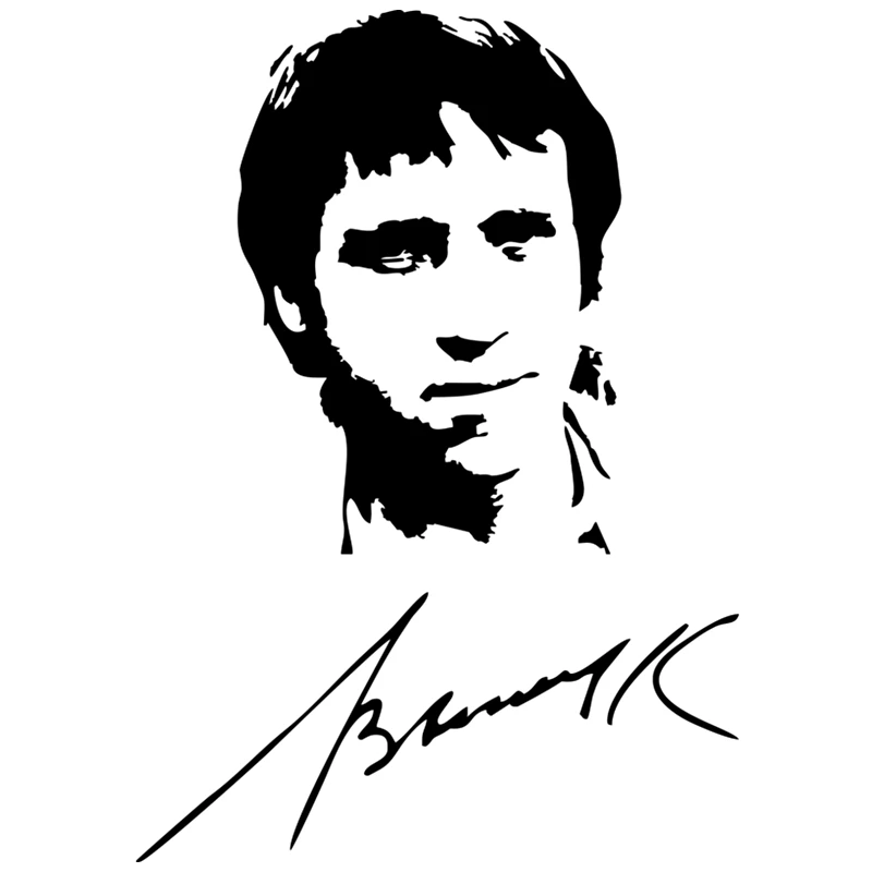 

30782# Vladimir Semenovich Vysotsky car sticker reflective car decal waterproof stickers on rear bumper window vinyl die cut