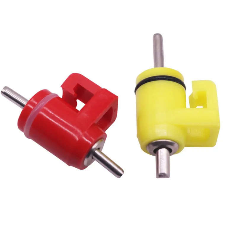 100 Pcs Chicken Automatic Waterer Nipple Drinker Ball Valve Nipple Drinker Red Yellow Optional Drinking Water Equipment Plastic