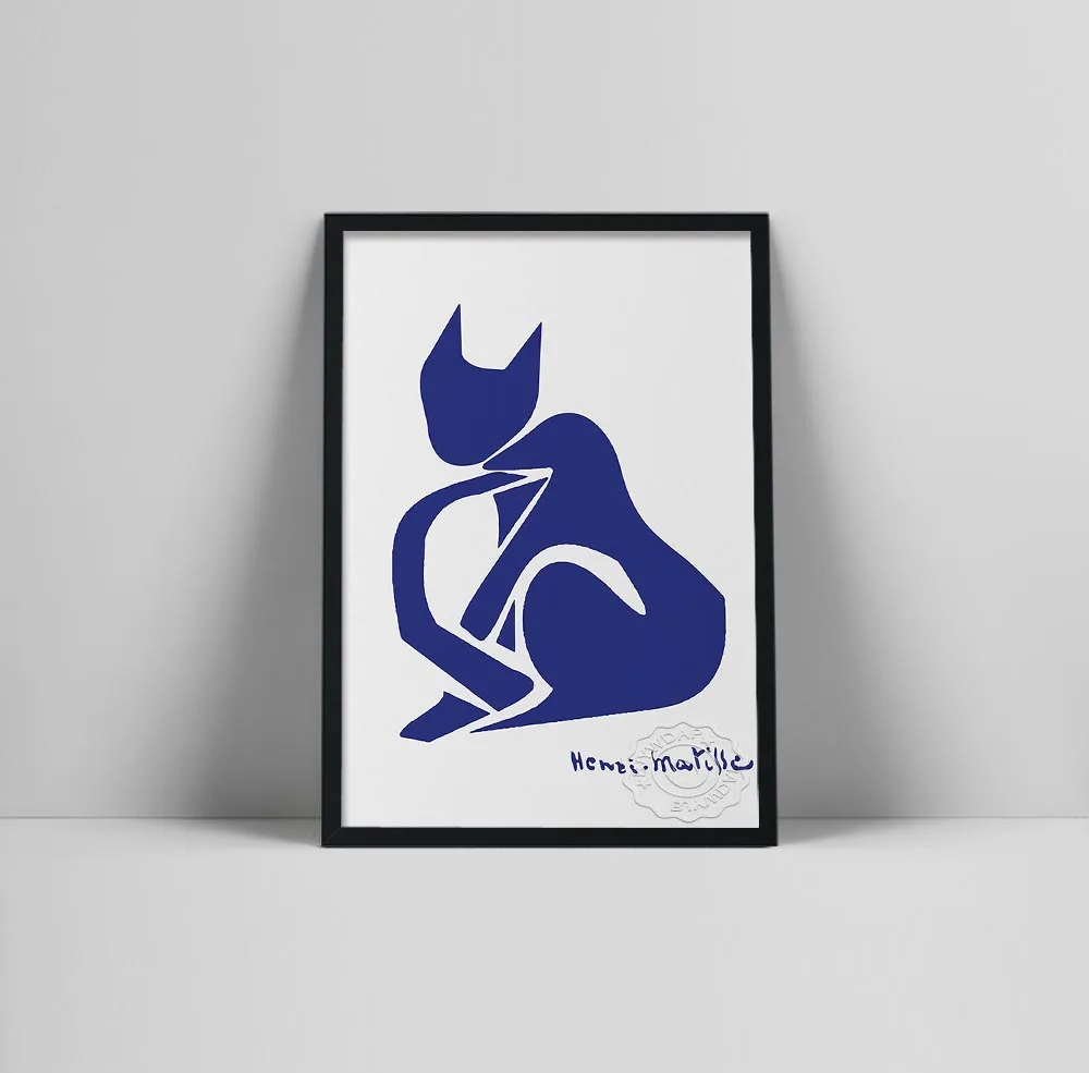 Henri Matisse Cat Poster, Matisse Print, Matisse the cut outs, Matisse Jazz Cat poster, Matisse art Poster, Henri Matisse Exhi