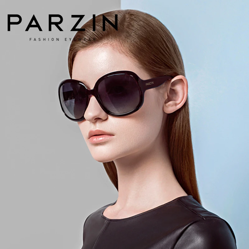PARZIN Polarized Overized Sunglasses Women Oval Fashion Designer Sun Glasses Quality Eyewear For Driving Lens De Sol Mujer